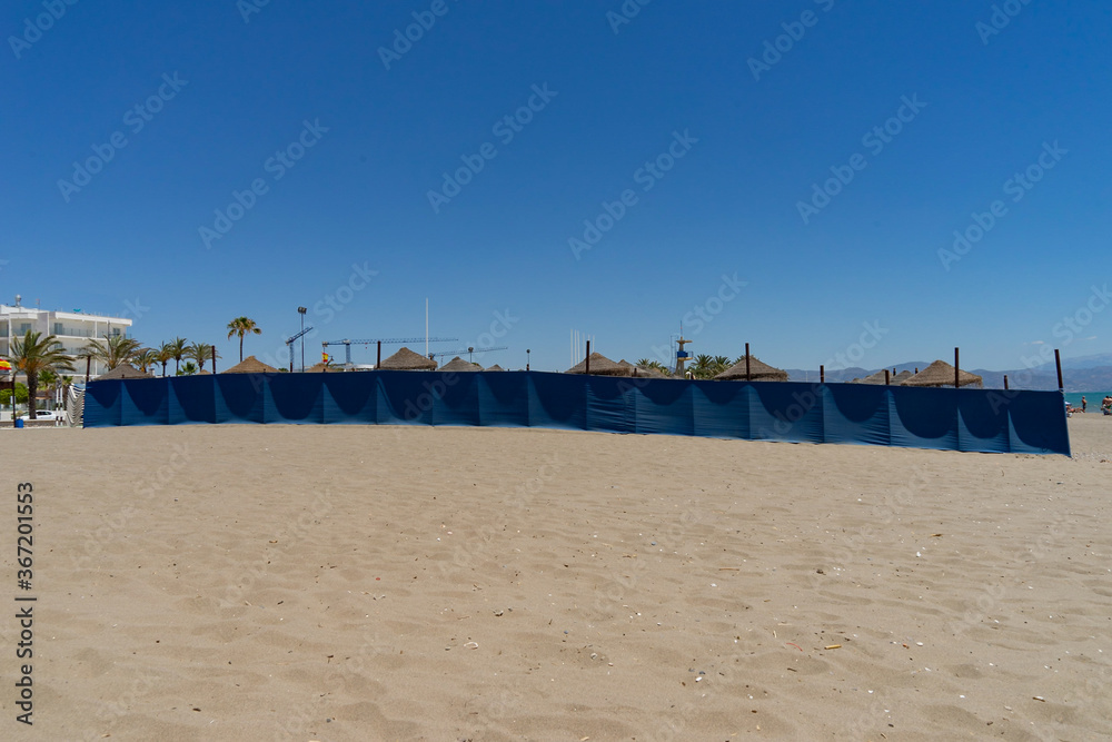 Malaga beach, sun lounger and umbrella rental Malaga beach, sun lounger and umbrella rental
