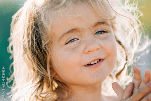 Toddler girl portrait