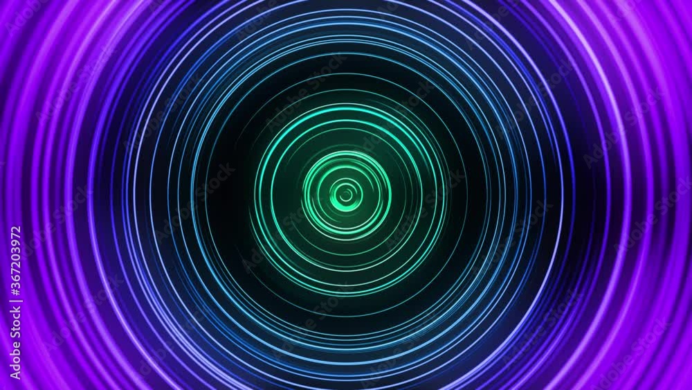 VJ Purple Blue Neon Circles VJ Purple Blue Neon Circles