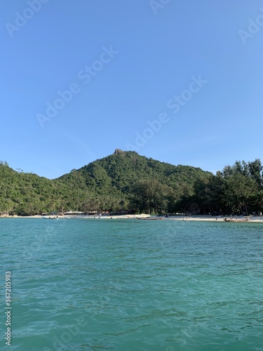 Littoral à Ko Pha Ngan, Thaïlande 