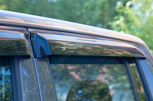 Deflectors for side Windows of the car.Car accessory. Additional equipment. photo