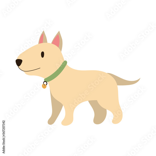 cute dog pet hand draw style icon