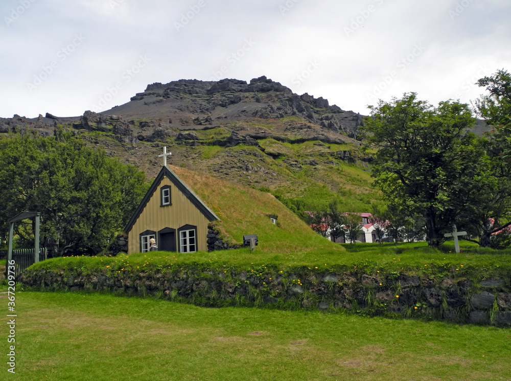 Kirche Hofskirkja, Island