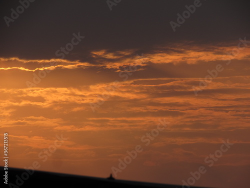 silhouette of a woman in the sunset