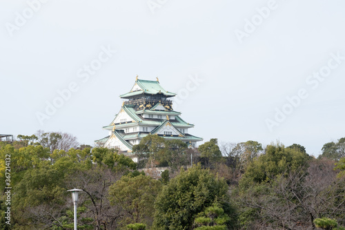 Wallpaper Mural Osaka Temple, Toyotomi Hideyoshi, December 15, 2018, Osaka, Japan Torontodigital.ca