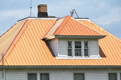 Obraz na płótnie Copper Roof and Dormer