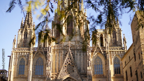 The Cathedral of the Holy Cross and Saint Eulalia, also known as Barcelona Cathedral, is the Gothic cathedral and seat of the Archbishop of Barcelona, Spain.