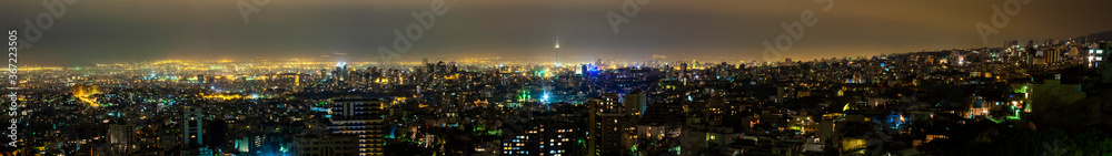 City of Tehran at night