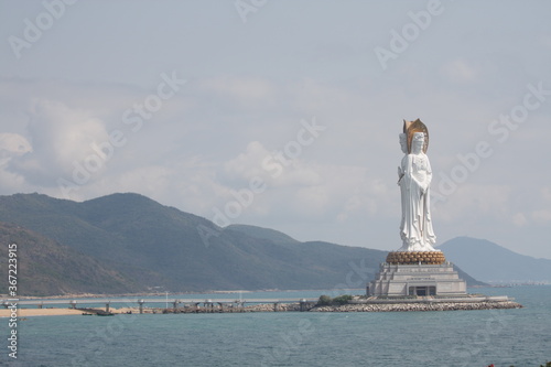The Guanyin of Nanshan statue in Hainan, China photo