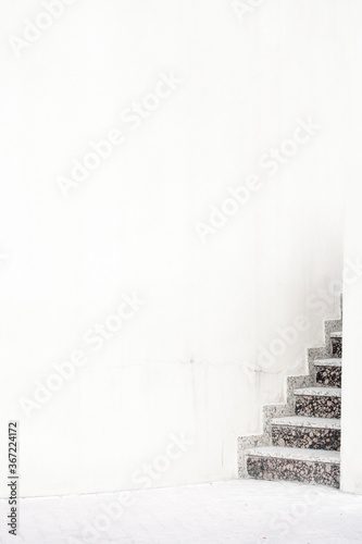 A stairs heading from white background photo