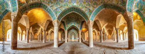  Vakil Mosque panoramic view in Shiraz, Iran photo