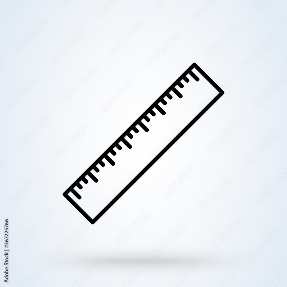 ruler. Simple modern icon design illustration. ruler. Simple modern icon design illustration.