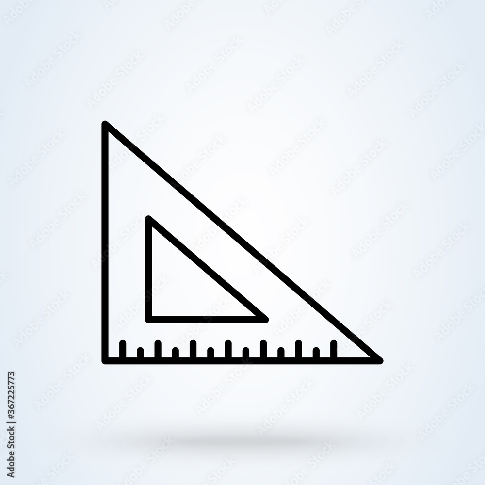 ruler. Simple modern icon design illustration. ruler. Simple modern icon design illustration.