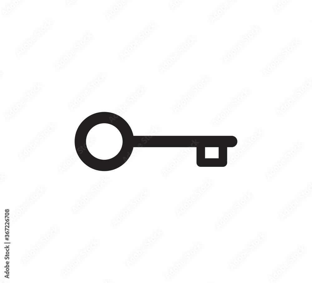 Key icon vector logo design template Key icon vector logo design template