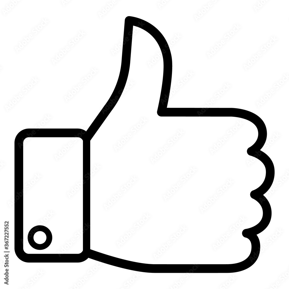 Thumb Up Flat Icon Isolated On White Background Thumb Up Flat Icon Isolated On White Background