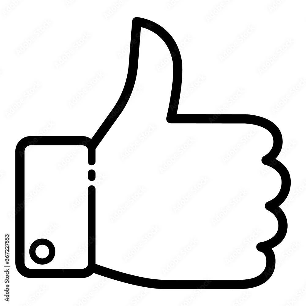 Thumb Up Flat Icon Isolated On White Background Thumb Up Flat Icon Isolated On White Background