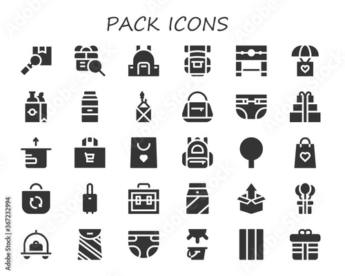 Modern Simple Set of pack Vector filled Icons