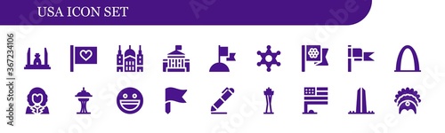 usa icon set