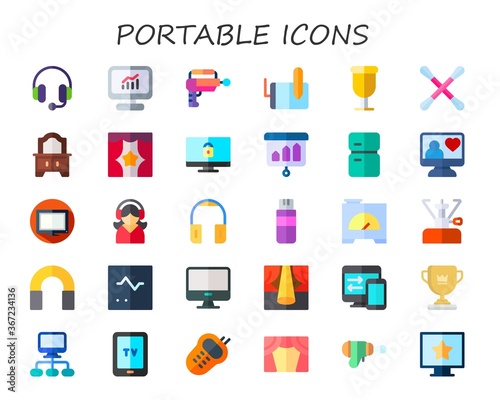 portable icon set