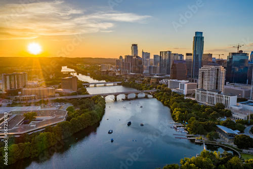 Austin Texas Downtown Aerial