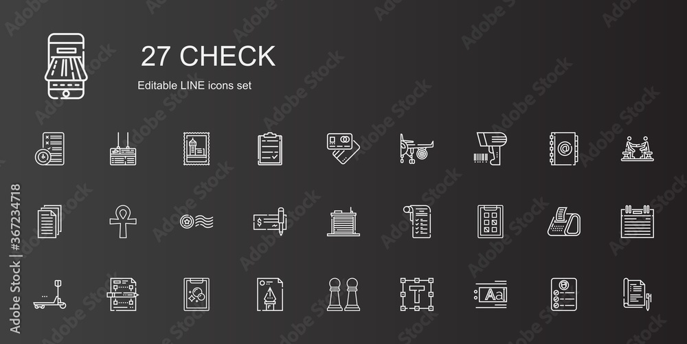 Fototapeta premium check icons set