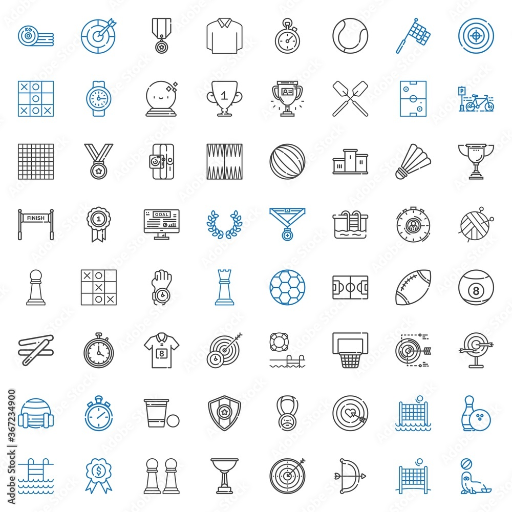 Fototapeta premium competition icons set