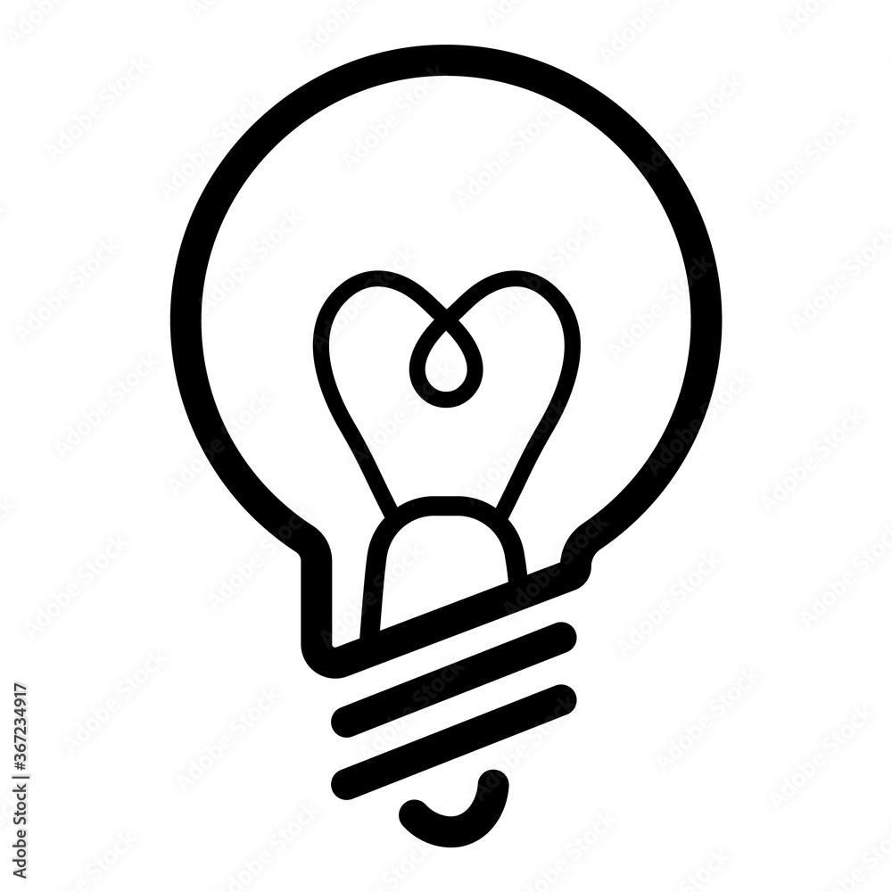 Lightbulb Innovation Idea Flat Icon Isolated On White Background Lightbulb Innovation Idea Flat Icon Isolated On White Background