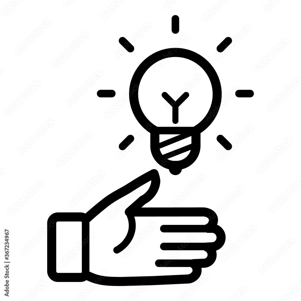 Bring Idea Flat Icon Isolated On White Background Bring Idea Flat Icon Isolated On White Background