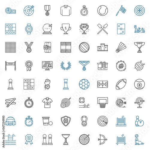 competition icons set