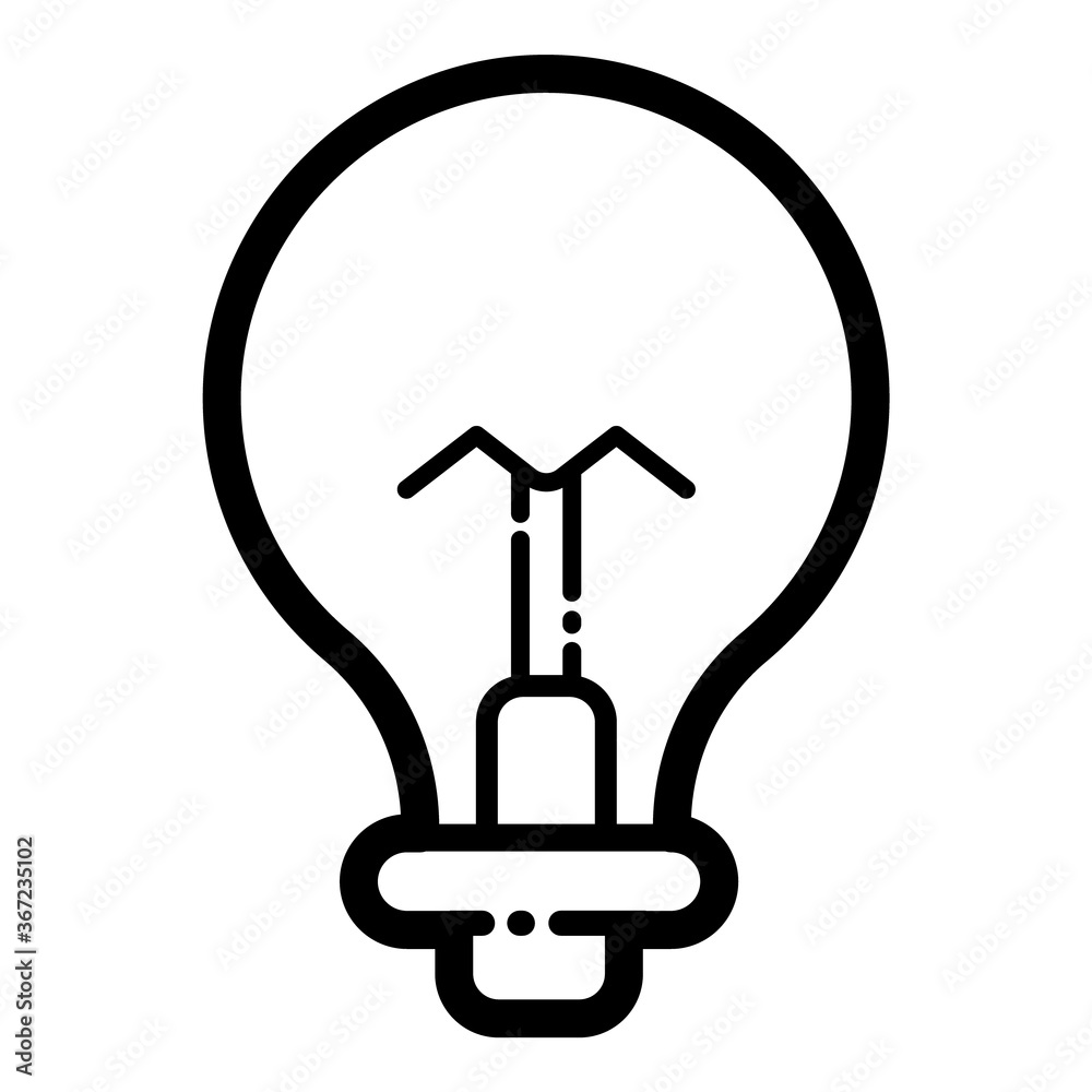 Lightbulb Innovation Flat Icon Isolated On White Background Lightbulb Innovation Flat Icon Isolated On White Background