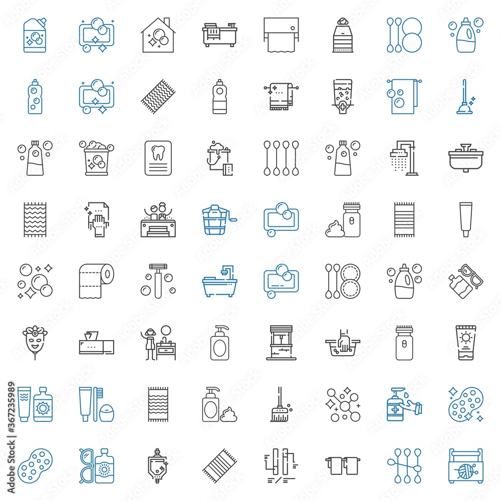 hygiene icons set hygiene icons set