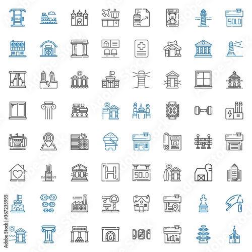 building icons set