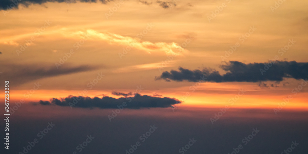 Obraz premium sunset over the river