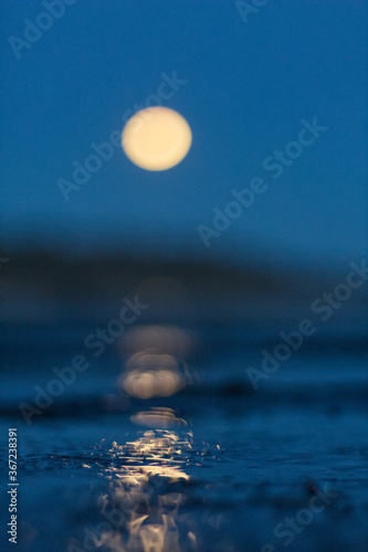 moon over water