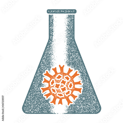 Coronavirus in a laboratory flask