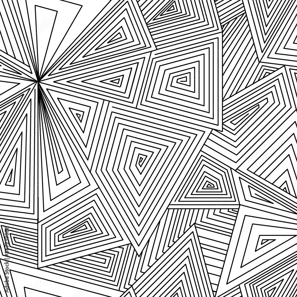 seamless geometric pattern with triangles and this design is already repeated