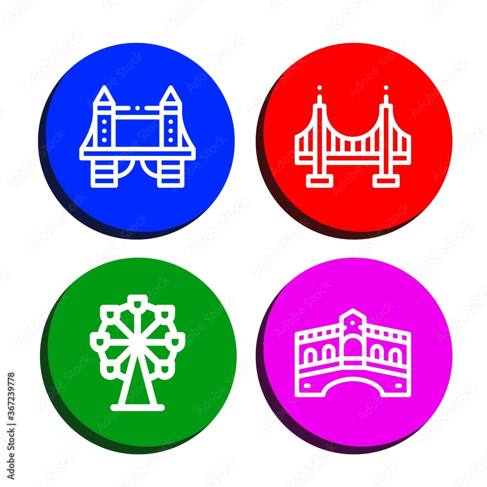 Set of attraction icons