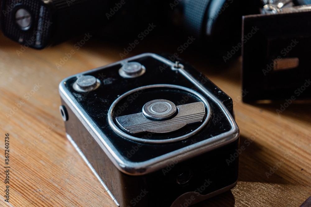 Fototapeta premium old camera on the table