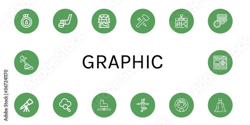 Set of graphic icons