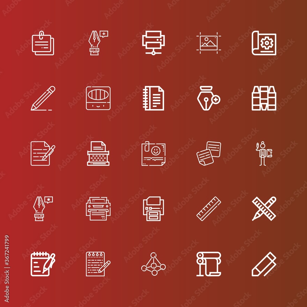 Editable 25 write icons for web and mobile Editable 25 write icons for web and mobile