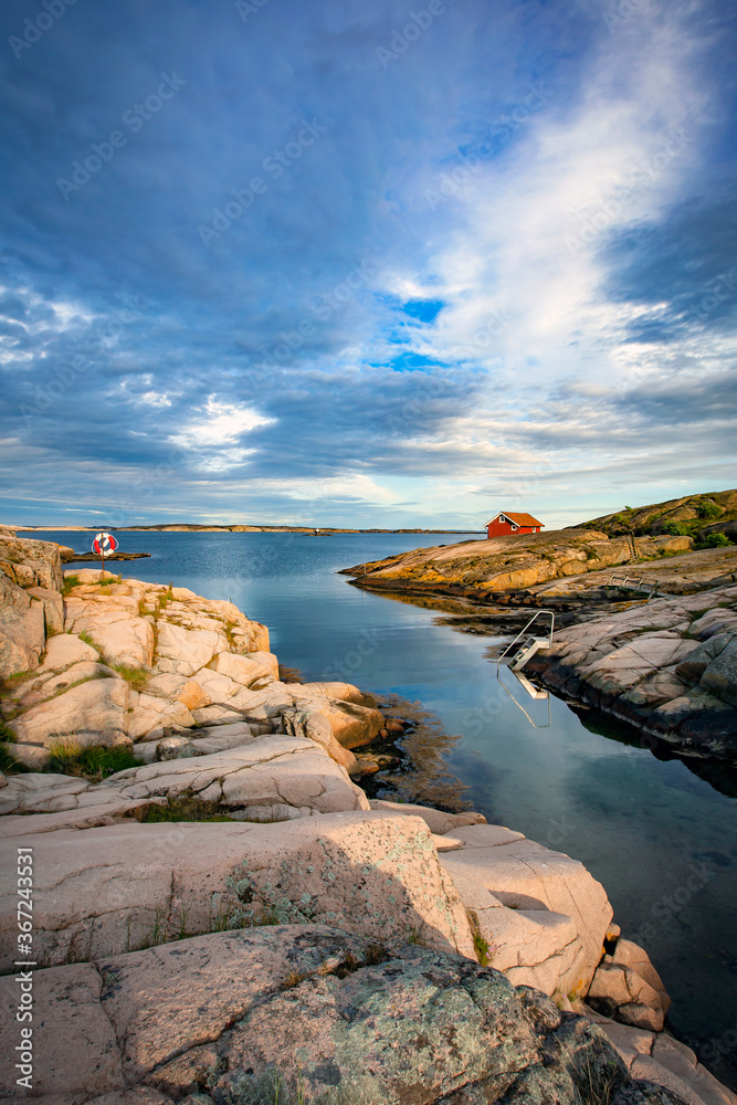 Rocky coast at sea archipelago, Sweden Rocky coast at sea archipelago, Sweden