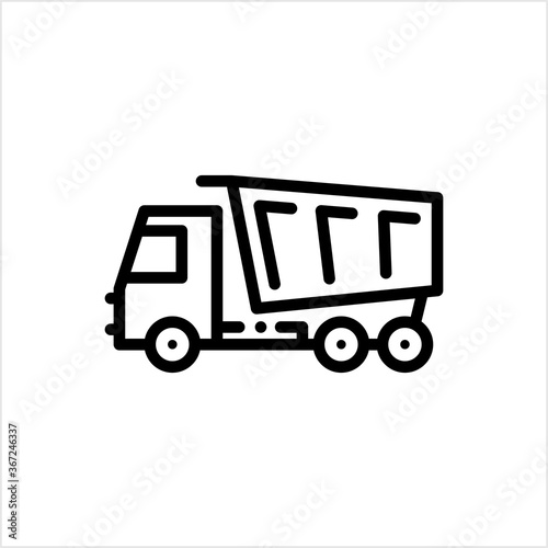 Tipper Truck Icon, Dump Truck, Dumper Truck Icon