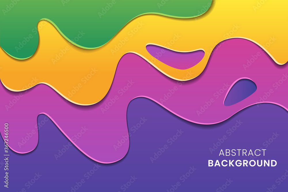 Background of colorful abstract paper cut style Background of colorful abstract paper cut style