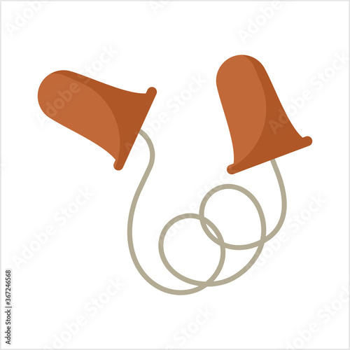 Ear Plug Icon, Earplug Icon, Ear Protection Device