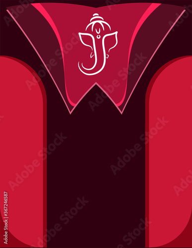 Ganesha The Lord Of Wisdom Calligraphic Style
