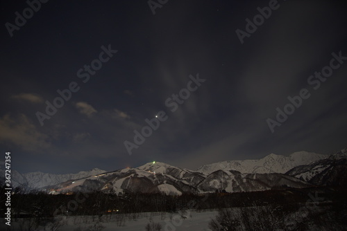 mountain landscape with stars © Hirotsugu