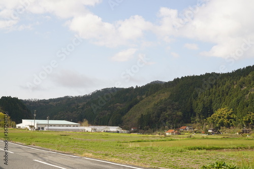 landscape of countryside in Japan