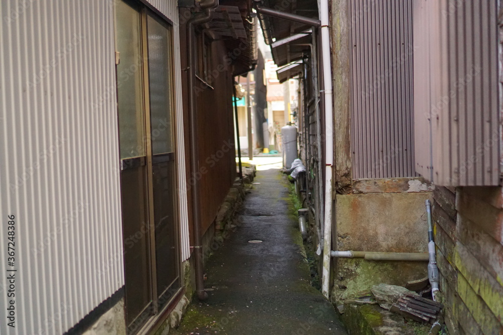 narrow street in the old town