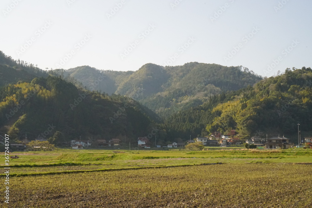 rural landscape in the mountains