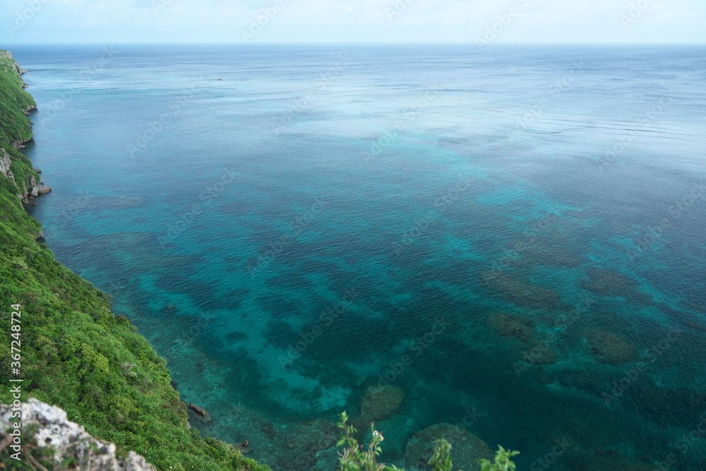 Okinawa,Japan-July, 2020: View from triangulation station in Irabu island, Okinawa
Okinawa,Japan-July, 2020: View from triangulation station in Irabu island, Okinawa